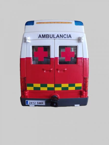 Ambulancia Playmobil personalizada con los distintivos de la Cruz Roja Española Nueva Rotulación - Pídelo con los distintivos de tu población [1]