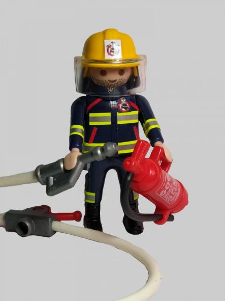 Playmobil personalizado Bomberos de Albacete Rescate hombre