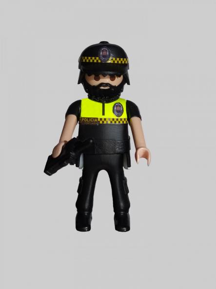 Playmobil personalizado uniforme Policía Portuaria de Sevilla hombre
