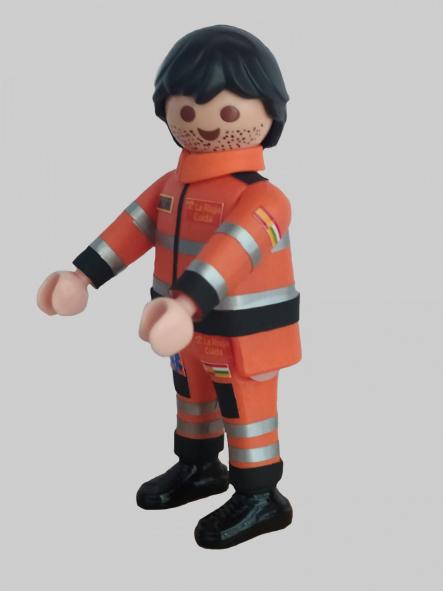 Playmobil personalizado con el uniforme de La Rioja Cuida Técnico Emergencias Sanitarias hombre  [2]