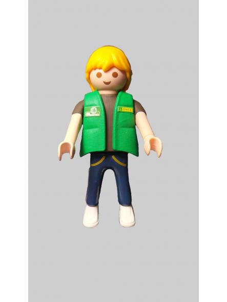 Playmobil custom uniforme ONCE Organización Nacional de Ciegos Vendedor Cupón hombre [0]