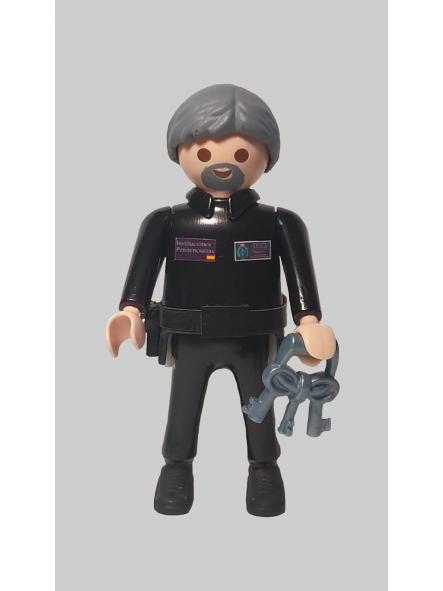 Playmobil custom uniforme instituciones penitenciarias funcionario de prisiones hombre [0]