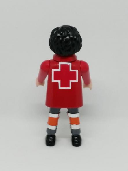 Playmobil personalizado con uniforme de voluntario de la cruz roja hombre [1]