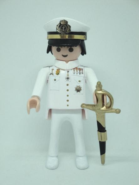 Playmobil personalizado con uniforme de la Armada alférez de marina hombre [0]