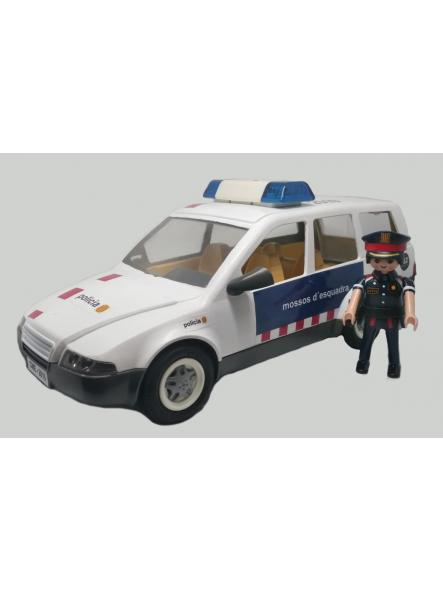 Coche Playmobil personalizado con los distintivos de los Mossos d´Esquadra Policía de Cataluña