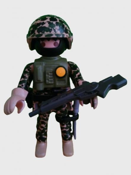 Playmobil personalizado Ejército de Tierra uniforme camuflaje Selva hombre