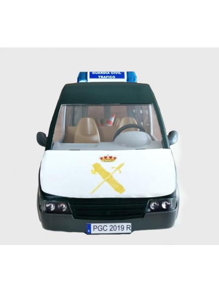 Furgoneta Playmobil personalizada con los distintivos de la Guardia Civil de Tráfico Atestados e Informes