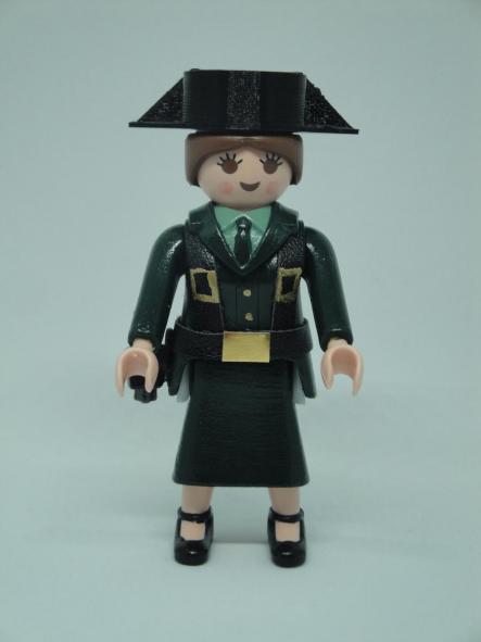 Playmobil personalizado Guardia Civil uniforme con tricornio y falda mujer [2]
