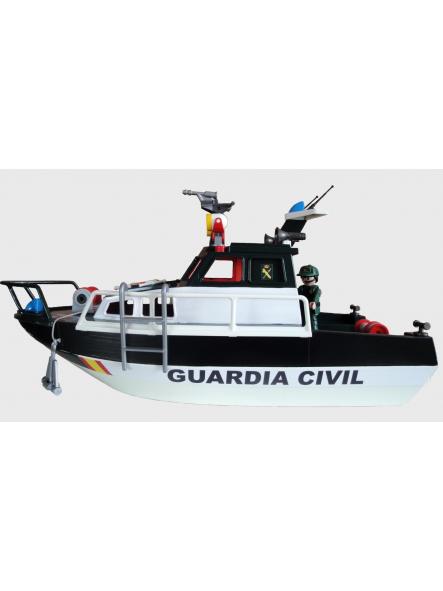 Patrullera Barco Playmobil personalizada con los distintivos del Servicio Marítimo de la Guardia Civil