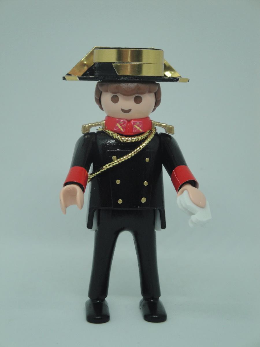 Playmobil personalizado Guardia Civil uniforme de gala con tricornio hombre