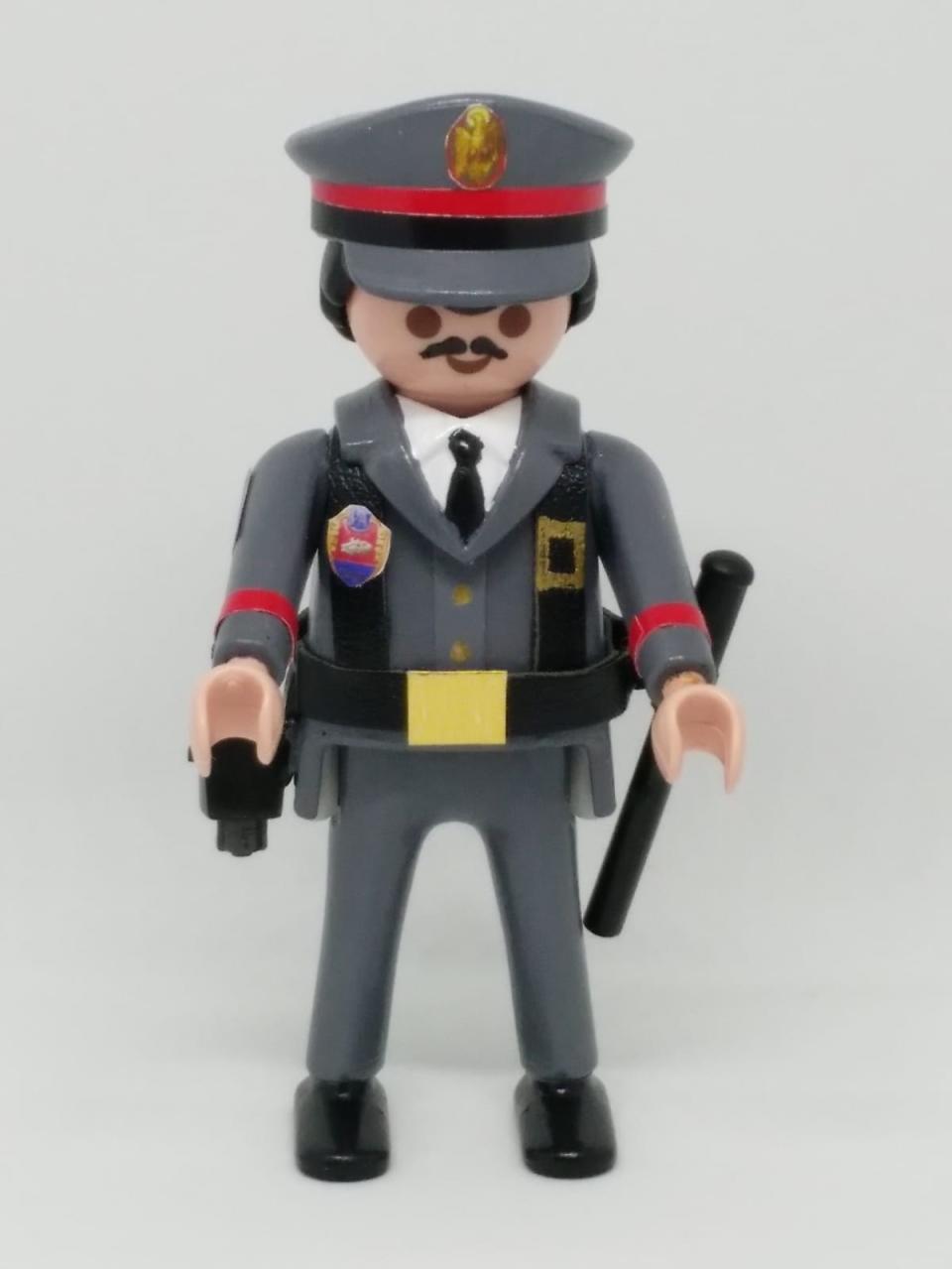 Playmobil personalizado uniforme Policía Armada GRISES hombre