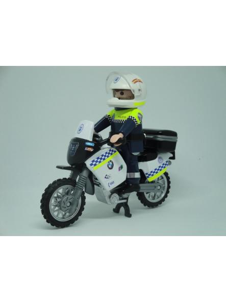 Playmobil personalizado Policía Local Málaga patrulla con moto elige hombre o mujer [1]