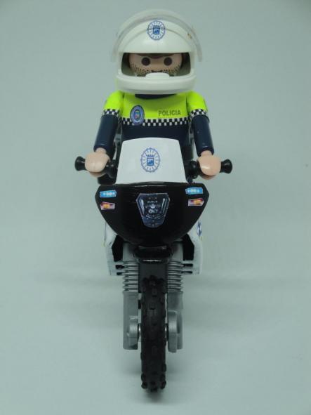 Playmobil personalizado Policía Local Málaga patrulla con moto elige hombre o mujer [2]