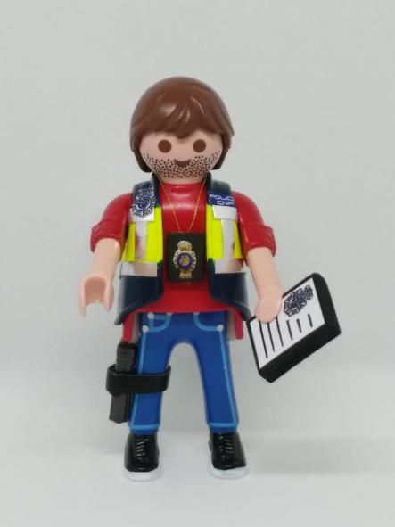Playmobil personalizado policía judicial de la policía nacional CNP hombre