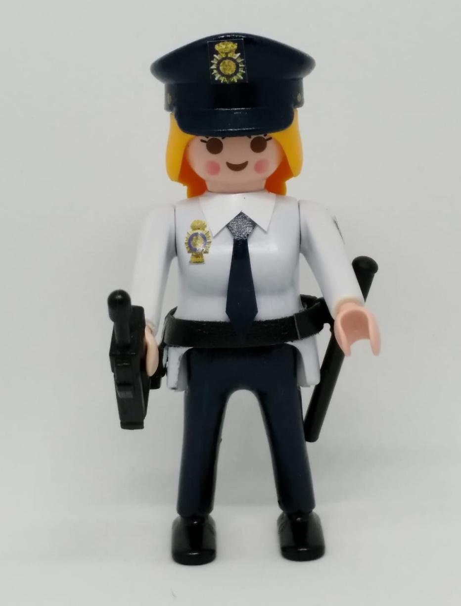 Playmobil personalizado Policía nacional CNP uniforme 1990 2012 mujer