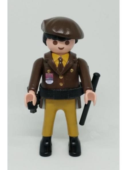 Playmobil personalizado Policía Nacional uniforme marrón con boina hombre [0]