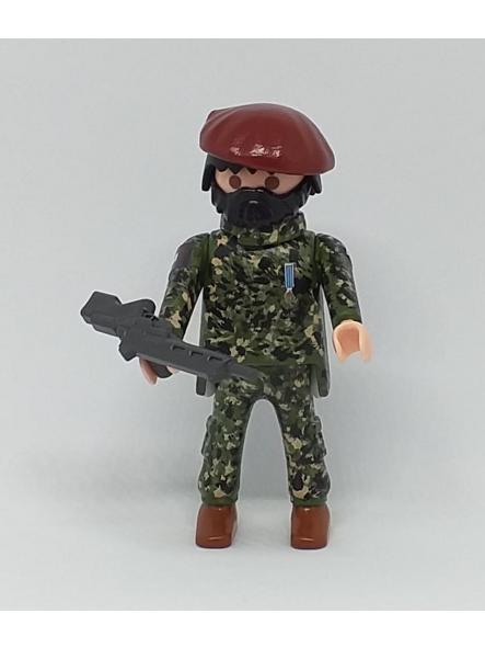 Playmobil personalizado con uniforme camuflaje de la Policía Militar del Ejército hombre [0]
