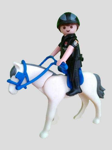 Playmobil personalizado Policía Nacional CNP Grupo Especial de Caballería hombre