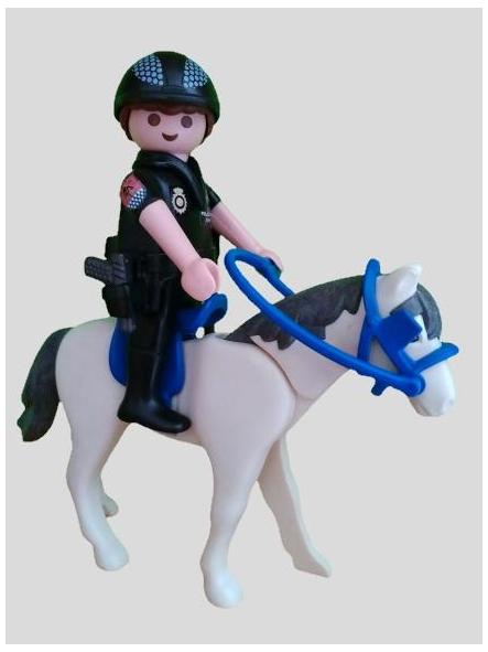 Playmobil personalizado Policía Nacional CNP Grupo Especial de Caballería hombre [2]