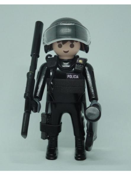 Playmobil personalizado Policía Nacional CNP Grupo Especial de Operaciones GEO Swat hombre