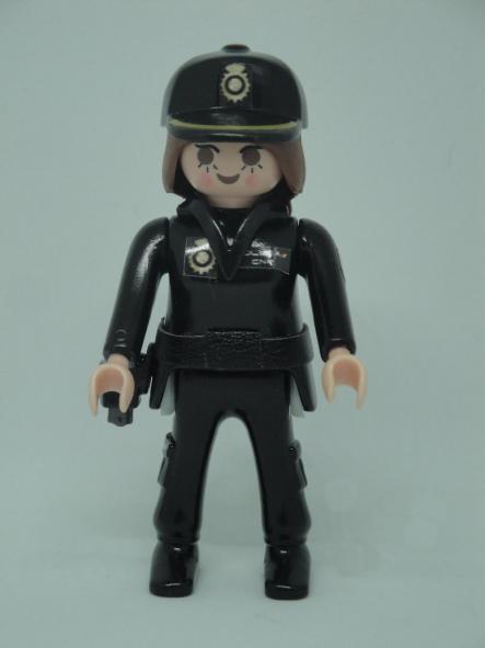 Playmobil personalizado Policía nacional CNP uniforme seguridad ciudadana mujer