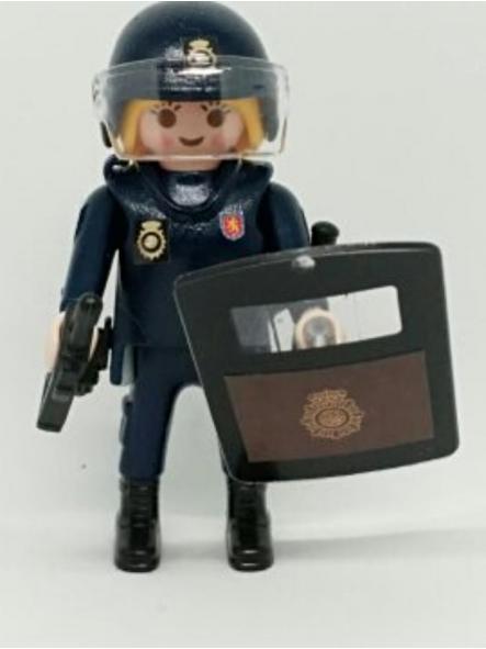 Playmobil personalizado Policía Nacional CNP Unidad de Intervención Policial UIP mujer