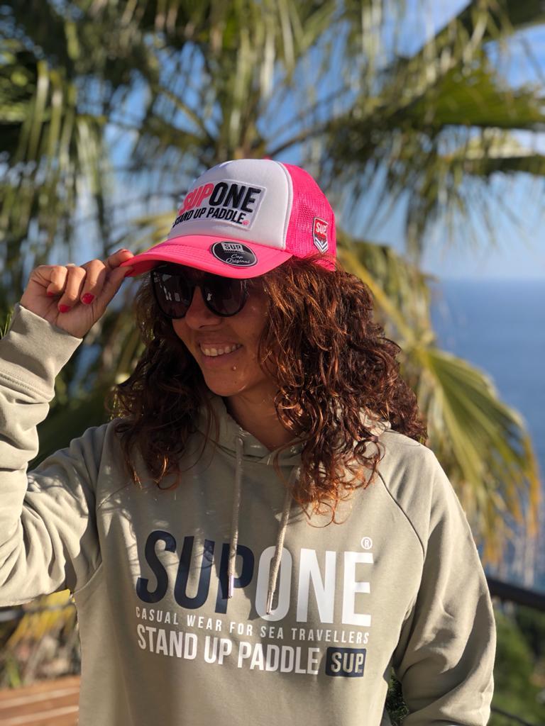 GORRA SUP ONE POLIESTER 100%  CURVADA SUP -ONE ROSA FLUOR 