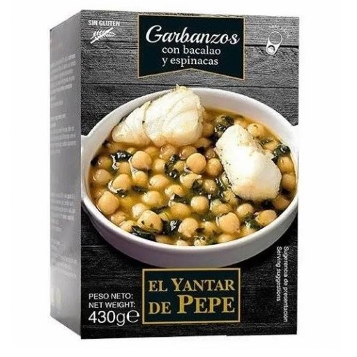 GARBANZOS CON BACALAO Y ESPINACAS EL YANTAR DE PEPE 430G