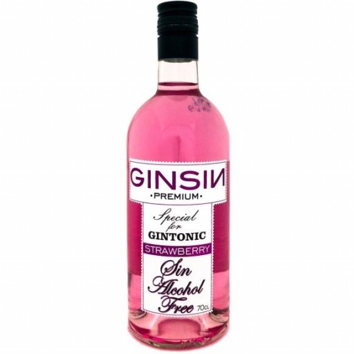 GINSIN STRAWBERRY - GINEBRA SIN ALCOHOL SABOR FRESA