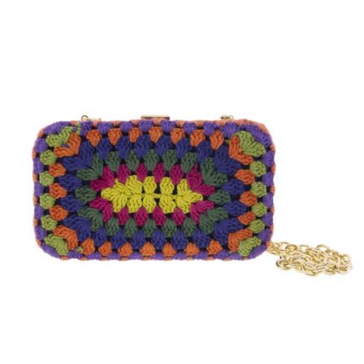 Clutch de crochet multicolor [1]