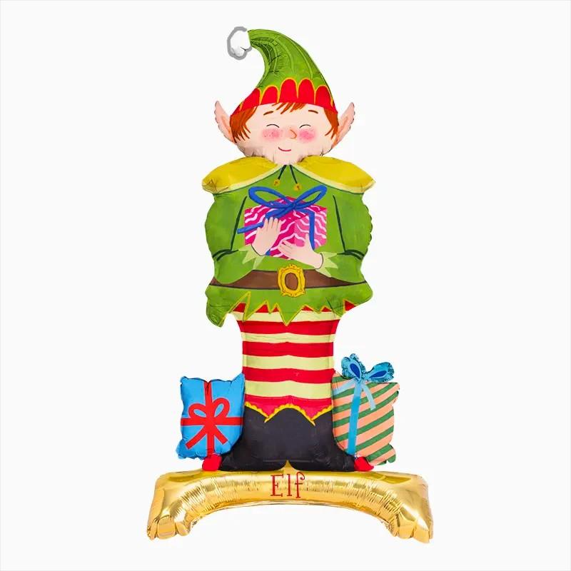 Globo con Base Foil Elfo Mágico (Sin Helio)