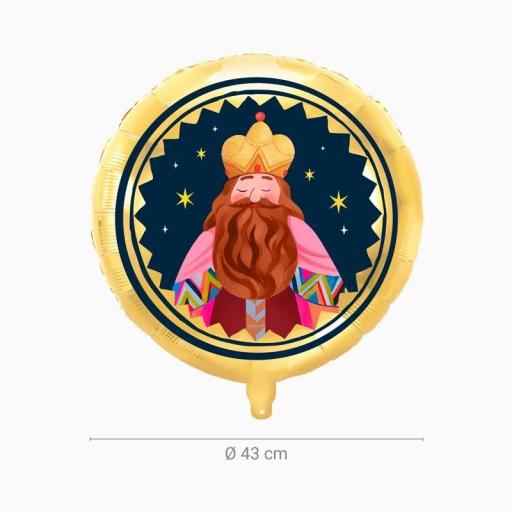 Set Globos Foil Redondo Ø 43 cm Noche de Reyes Magos [3]