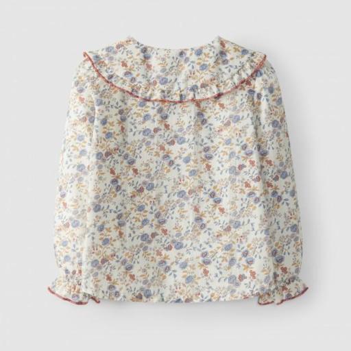 Blusa flores algodón texturizado [1]