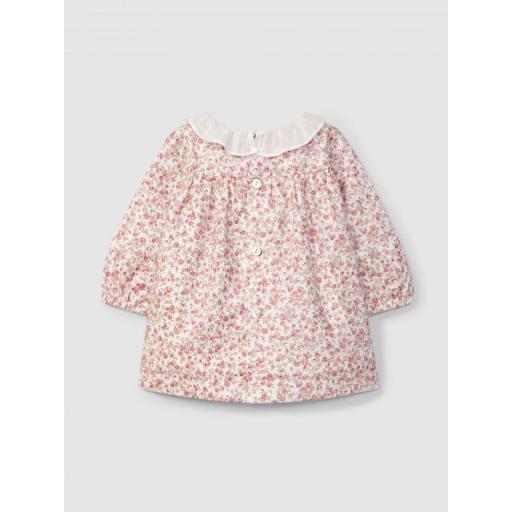 Vestido floral con smocks [1]