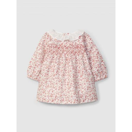 Vestido floral con smocks [0]