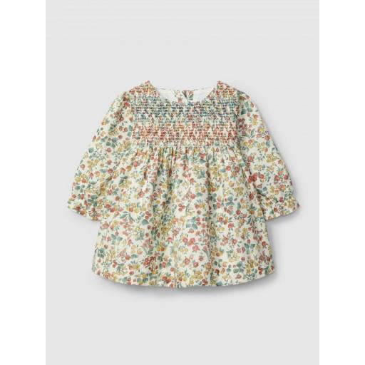 Vestido flores con smocks [0]