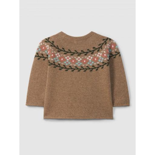 Jersey jacquard de punto camel [1]