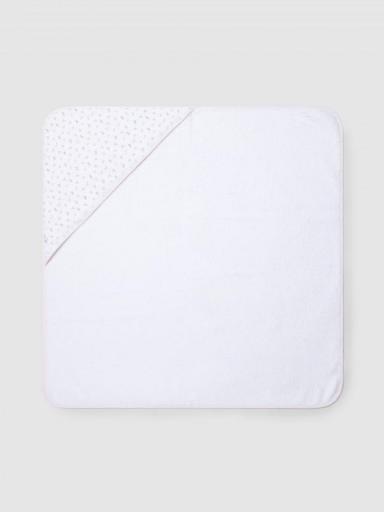 Toalla de baño estampada con volante bordado [1]