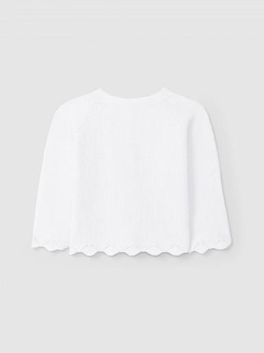 Chaqueta  punto de arroz blanca [1]