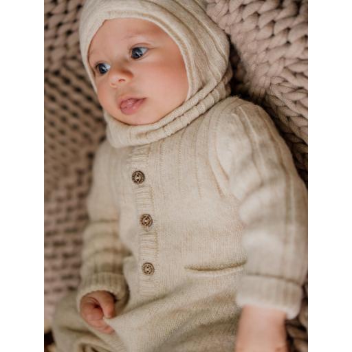 Pelele tejido en lana merino en beige [1]