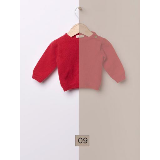 Jersey tejido en lana merino marrón
