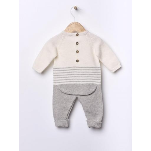 Pelele tejido en lana merino gris suave [1]