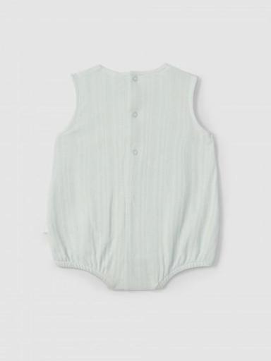 Ranita algodón orgánico con detalle bordado verde agua [1]