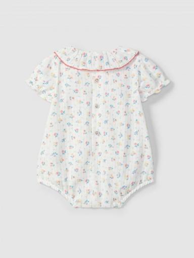 Ranita estampado floral con cuello de volante [1]