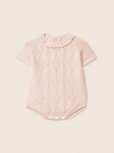 Ranita algodón orgánico color rosa bebé [0]