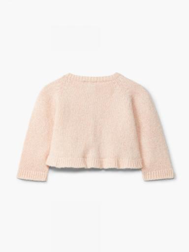 Bolero tejido en lana merino rosa [1]