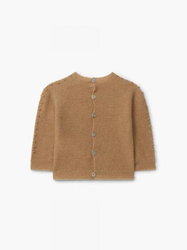 Jersey de punto de mezcla de lana y cachemir camel SERENITY [1]