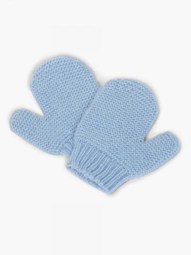 Manoplas tejidos en lana merino celestes [1]