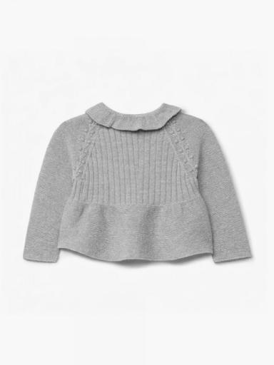 Jersey de punto de lana merino gris