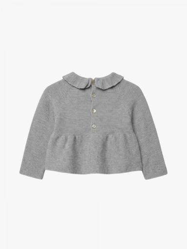 Jersey de punto de lana merino gris [1]